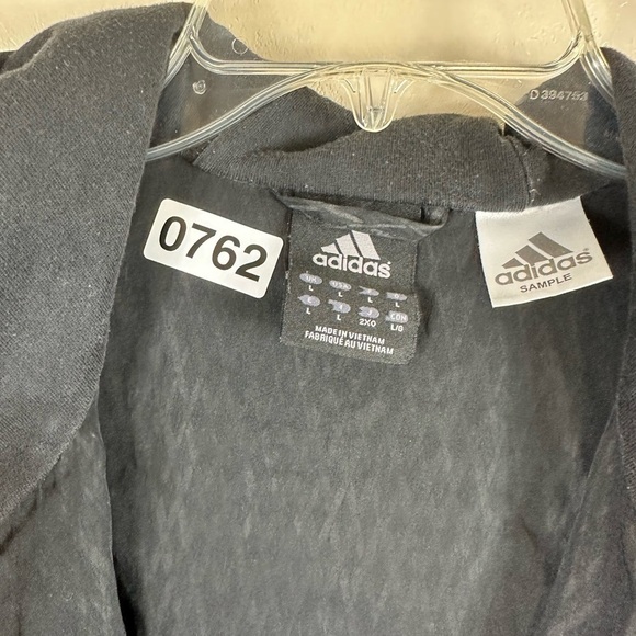 Adidas  size large. Light weight jacket  grey and black zips pockets. Inside out - Picture 5 of 8